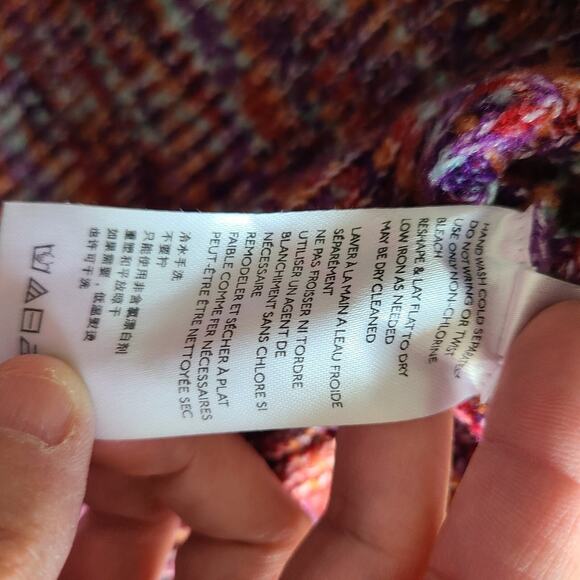 BDG Cropped Henley Womens Sweater Size Medium Tight Knit School Colorful Casual - Picture 10 of 14